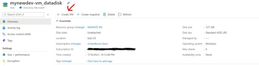 Move an Azure VM to Another Tenant – DaRaw Techie